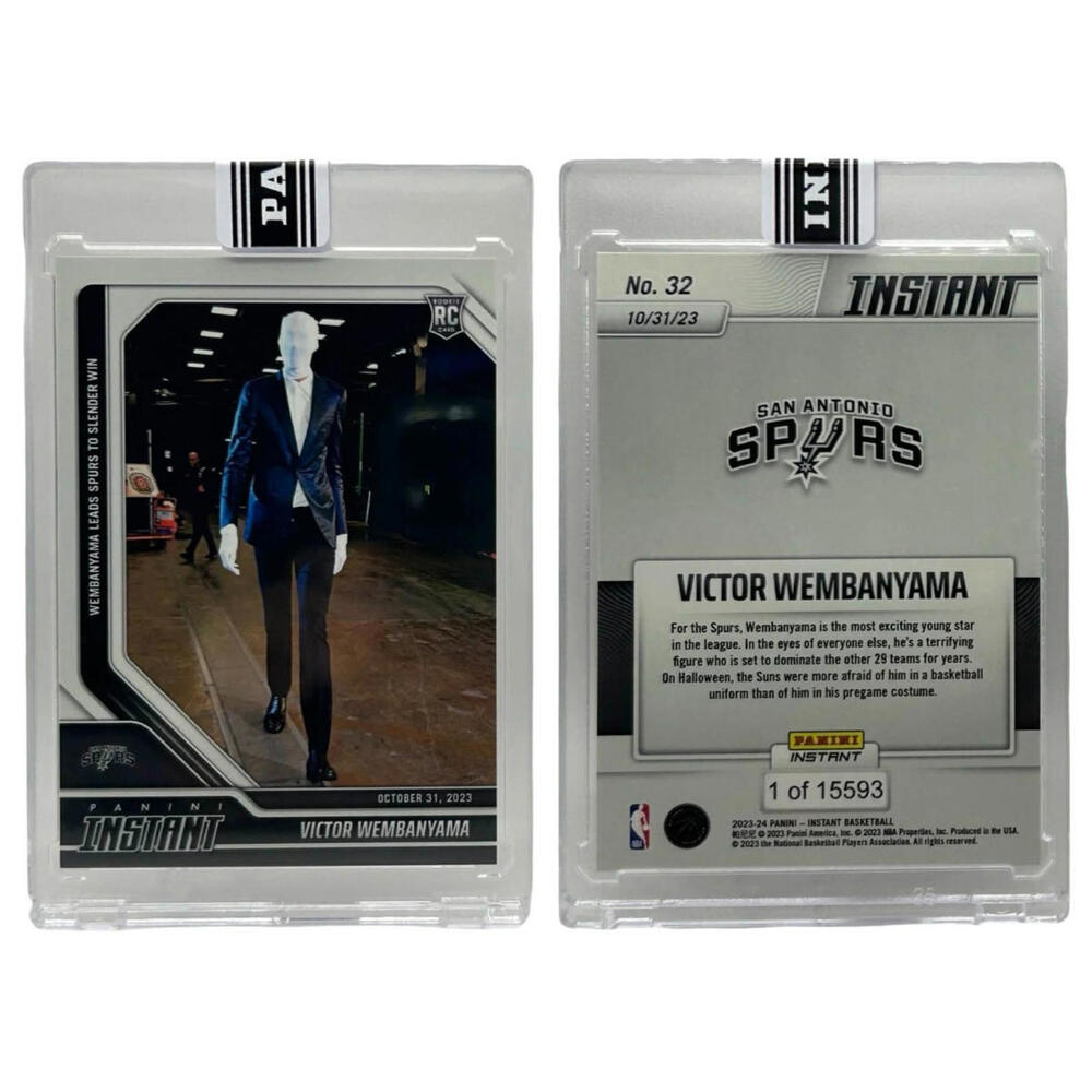 2023-24 Panini Instant #32 Victor Wembanyama Spurs Slender Man Rookie Card (RC)